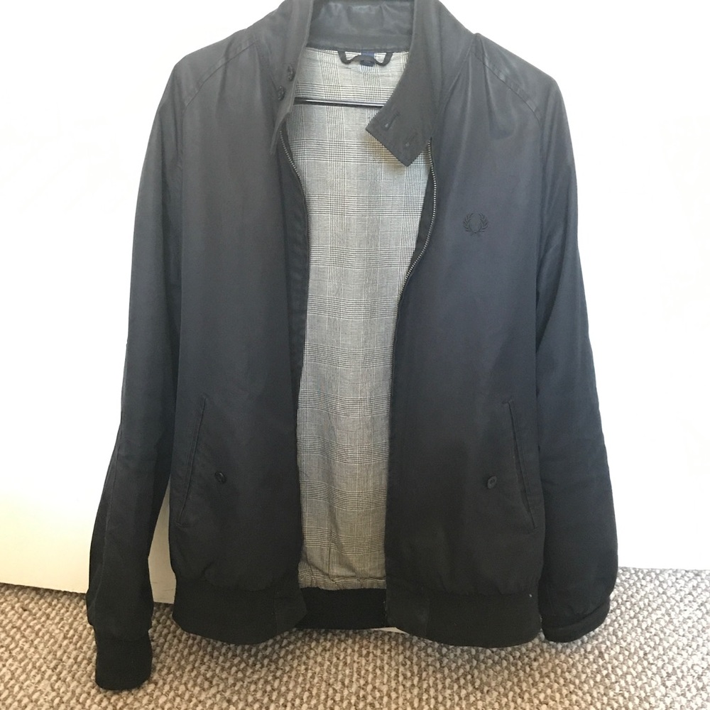 Fred Perry Black Harrington Jacket