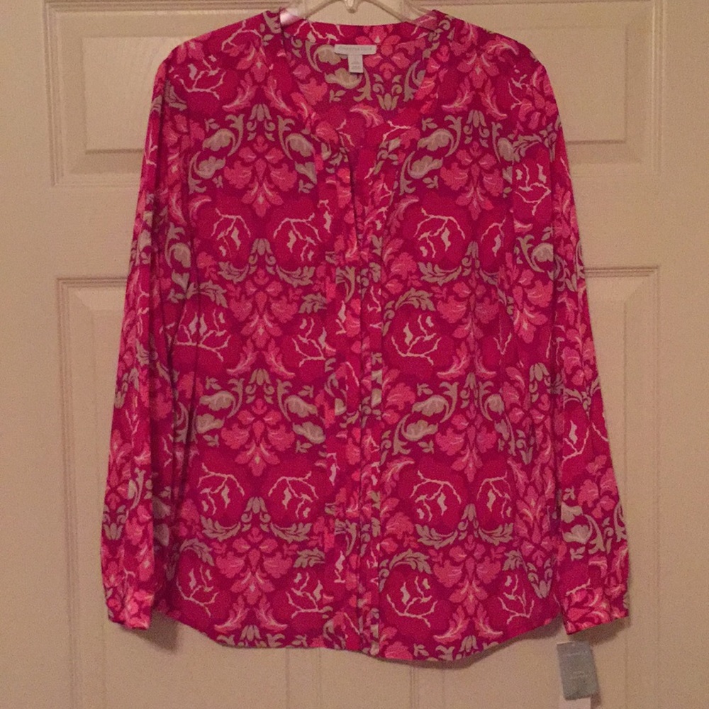 Pink printed blouse