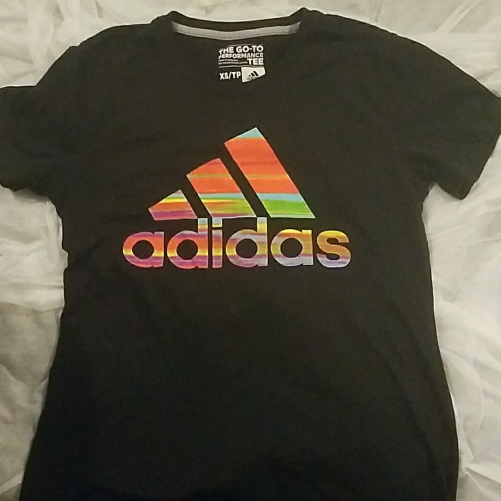 Black female Adidas short sleeve shirt