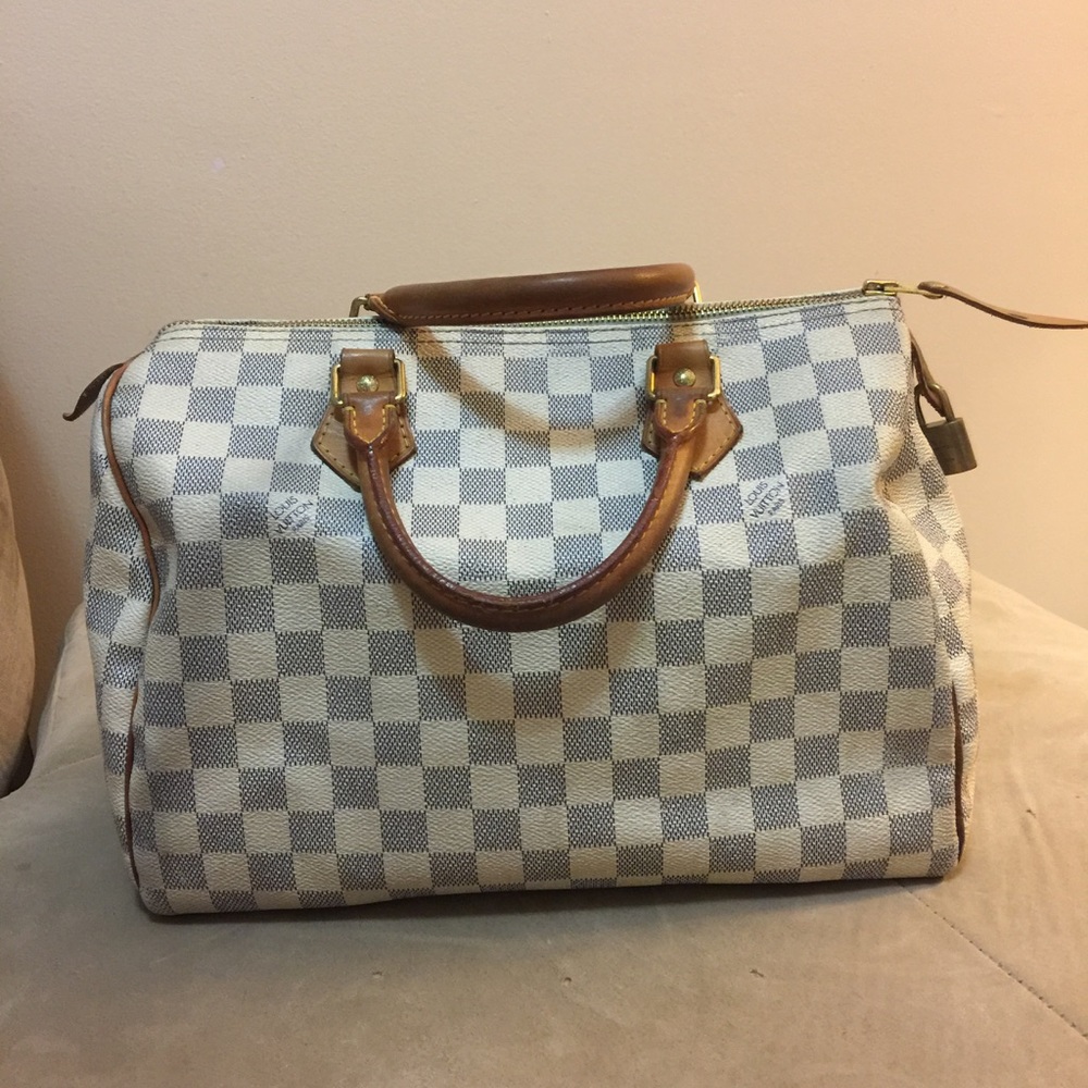 Louis Vuitton Damier Azur Speedy 30 AUTHENTIC - Picture 1 of 7