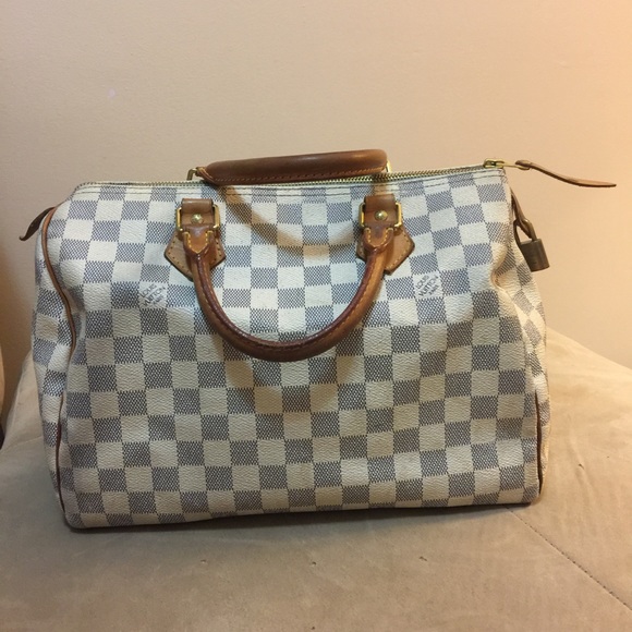 Louis Vuitton Damier Azur Speedy 30 AUTHENTIC - Picture 2 of 7