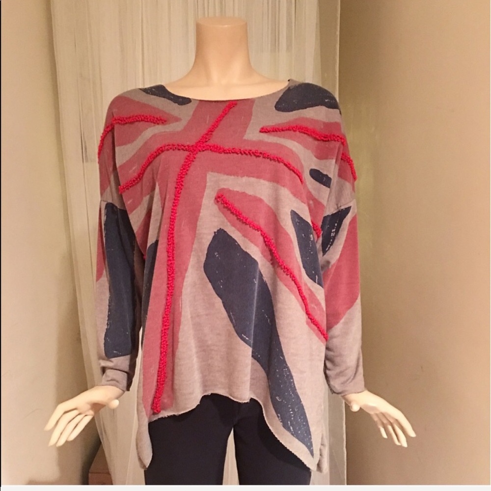 Union Jack oversized top 🇬🇧 (Made in S. Korea)