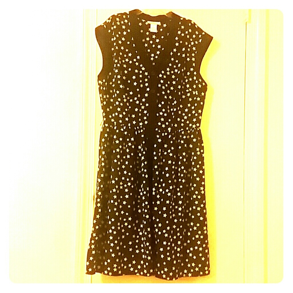 Black dress with stars
