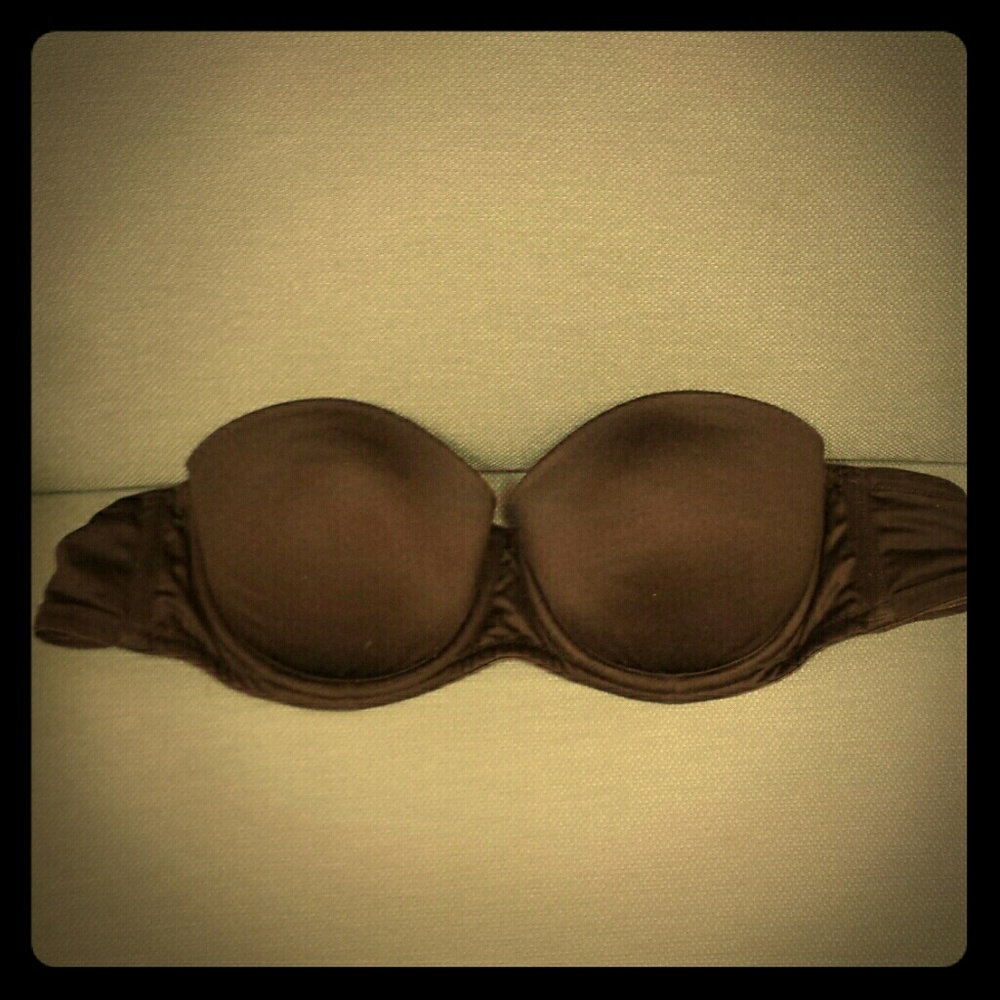 Victoria's secret black strapless bra, 34C