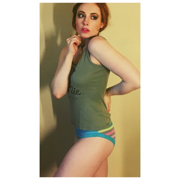 Classic Barbie Beater Tank in Khaki Green - Picture 2 of 4