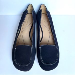 Kate Spade Dark Blue Suede Loafers