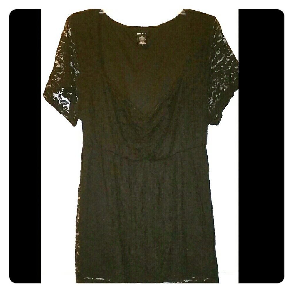 Black Lace Empire top