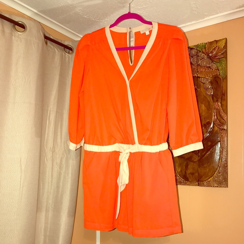 Gianni Bini Orange Romper