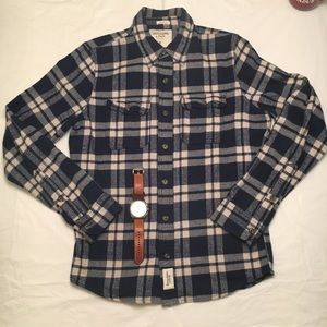 Abercrombie & Fitch Blue Plaid Flannel