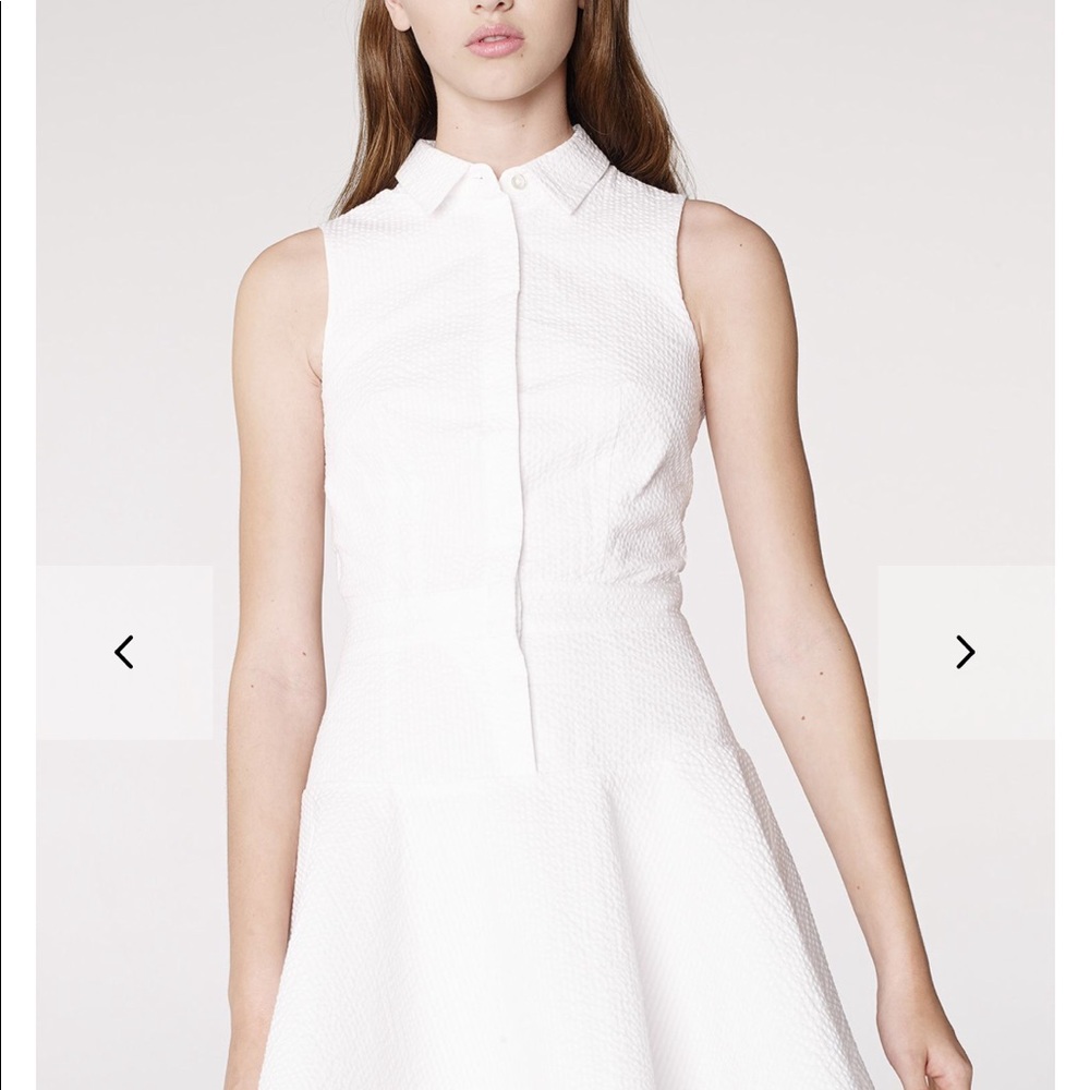 Armani Exchange A/X Whit Seersucker Shirtdress
