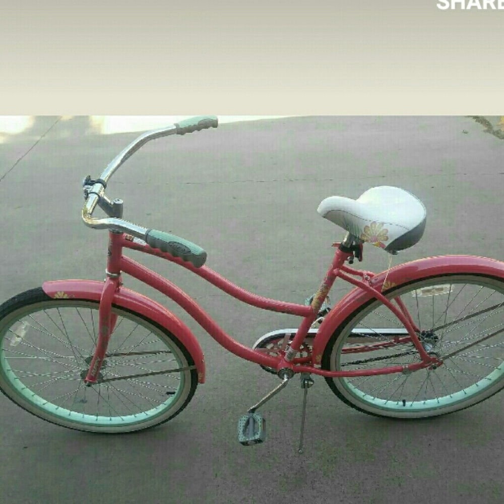 Pink & green bike