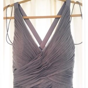 Anthropologie Hithero BHLDN Grey Gown size 8
