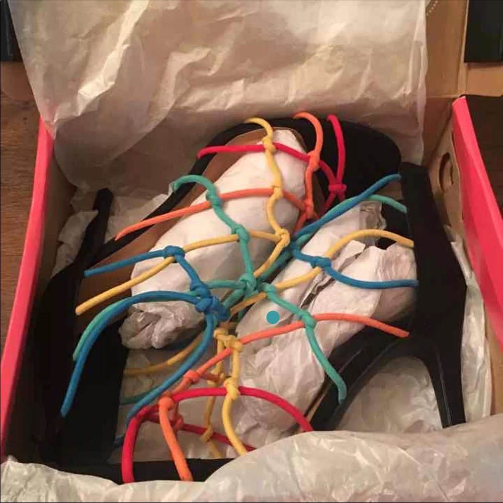 Multi Colored Suede Heels