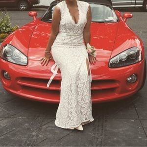 Beautiful white lace gown