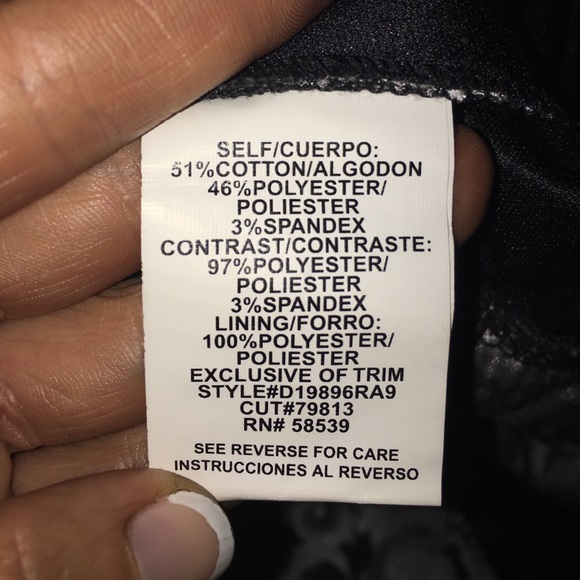 Gray and Black Damask strapless dress 🔥size 5 - Picture 5 of 6