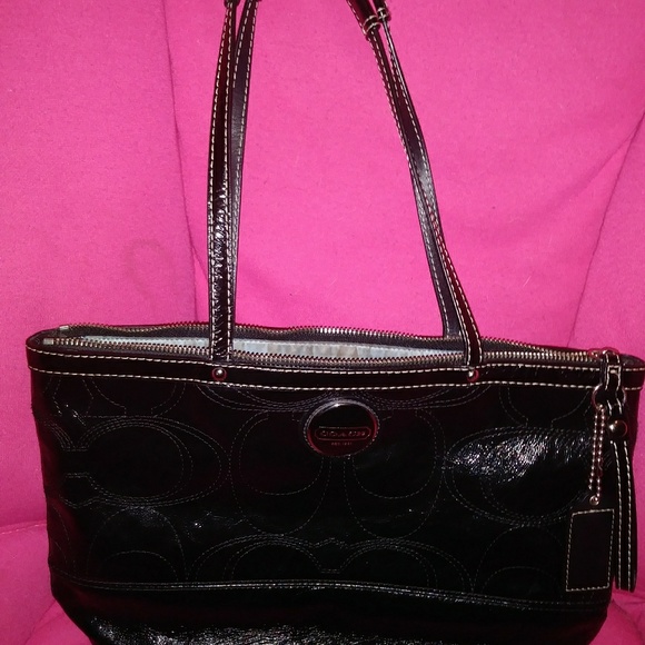 Authentic Coach Signature purse/tote - Picture 2 of 4