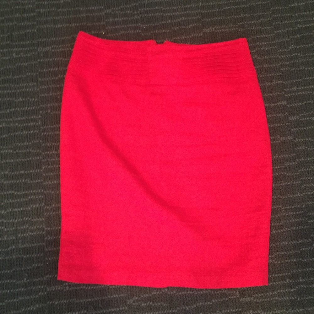 Asos bow detail skirt in cherry red