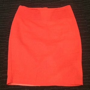 Asos bow detail skirt in coral