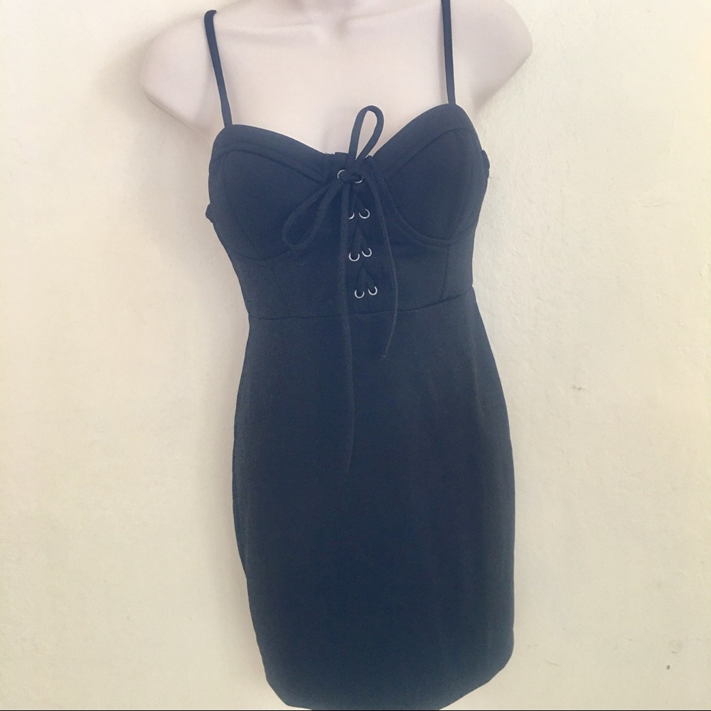 Black mini dress