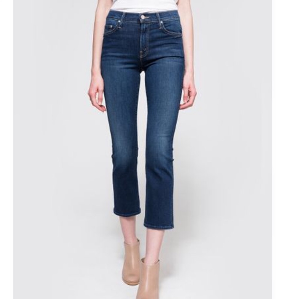 Mother insider crop dark blue