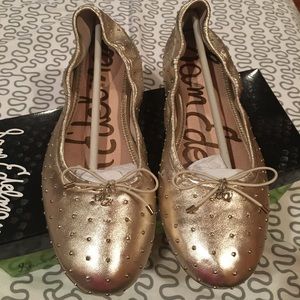 Sam Edelman Gold Flats
