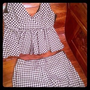 2 Piece sexy flirty pant suit