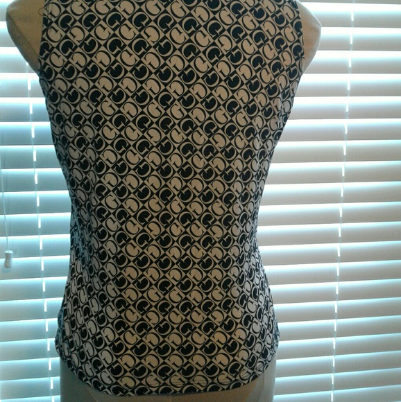 Women's Fashion Art Black and White Blouse - Picture 4 of 6