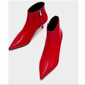 Zara Mid-Heel Ankle Boots