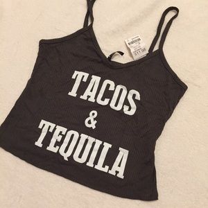 Tacos and Tequila Crop Top