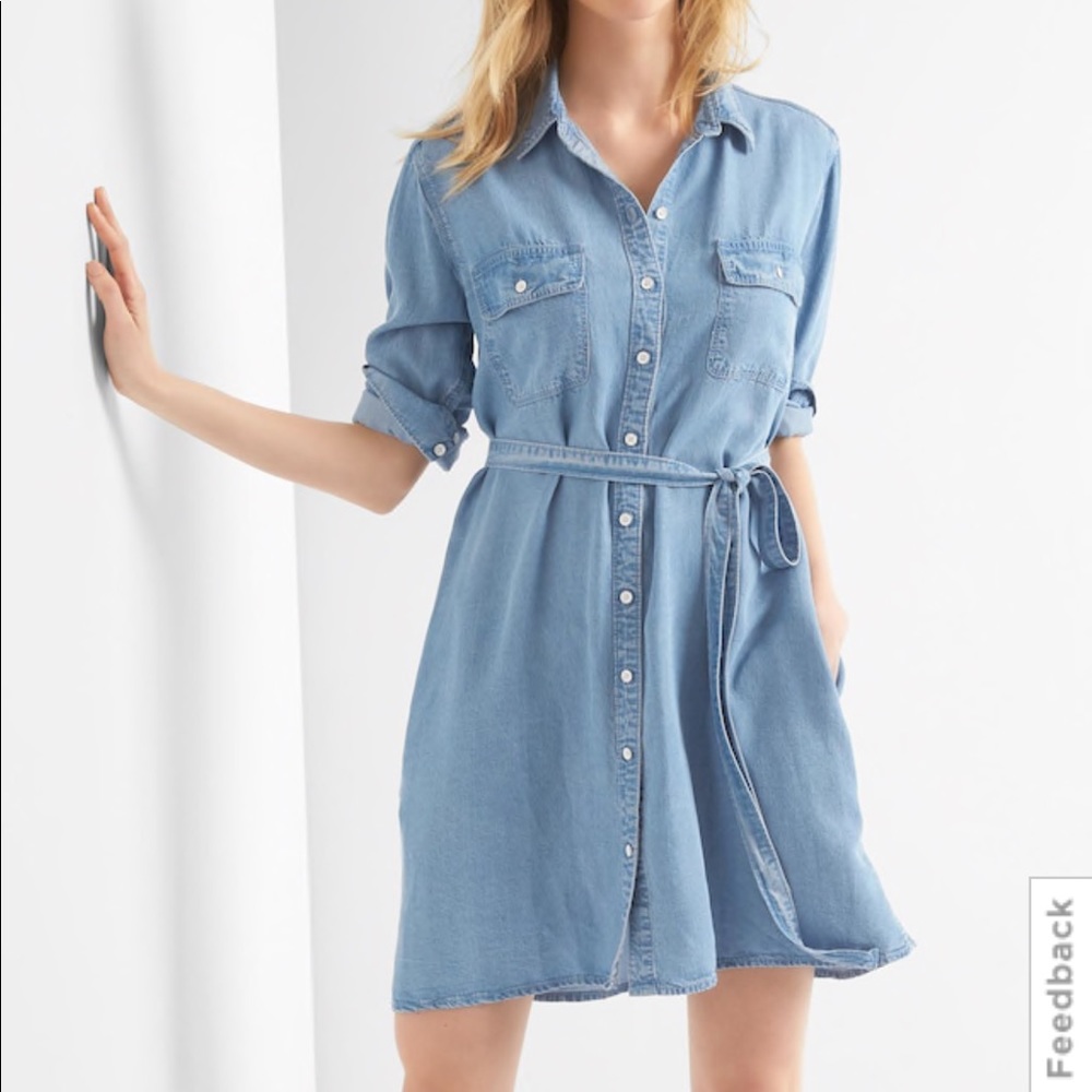 Denim Button up Dress