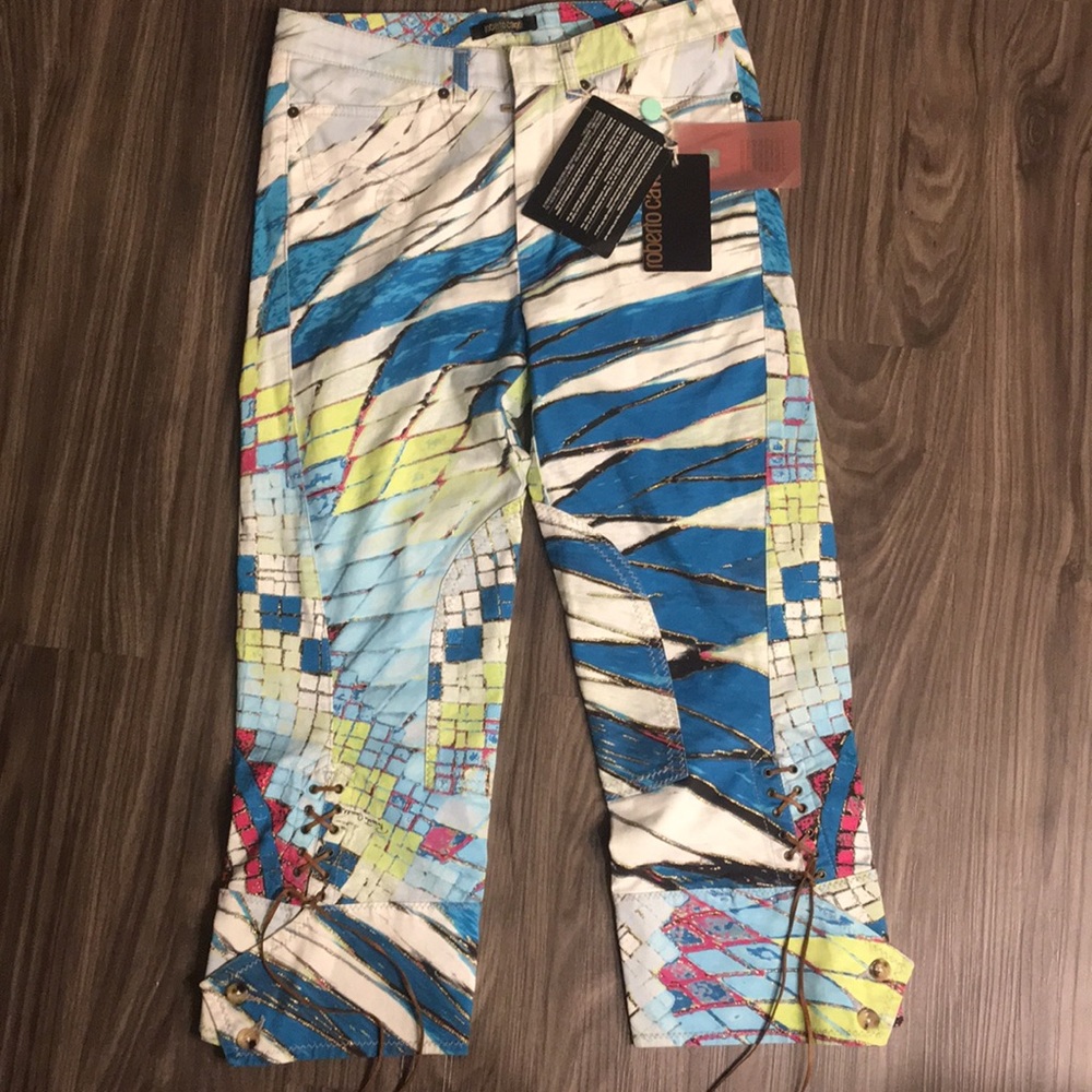 Roberto Cavalii multicolored pants