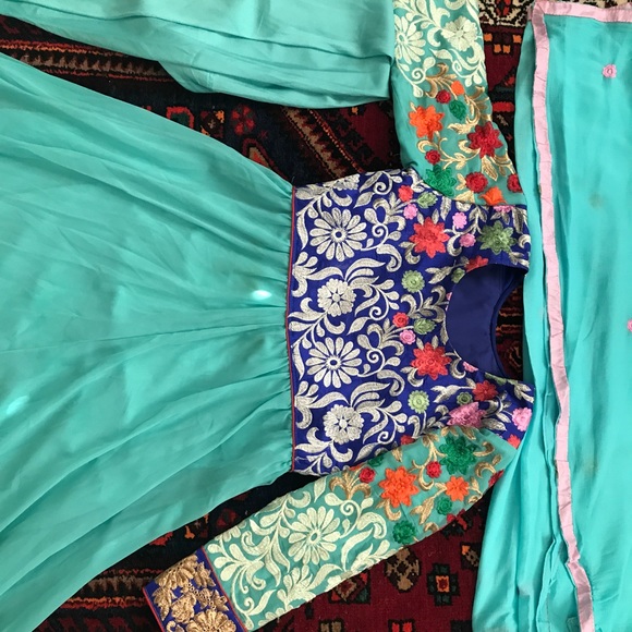 Pakistani Indian Dress Salwar kameez maxi - Picture 2 of 5