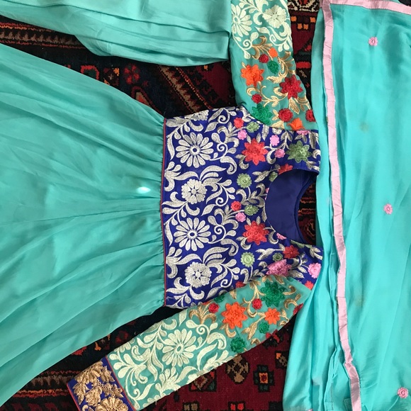 Pakistani Indian Dress Salwar kameez maxi - Picture 3 of 5