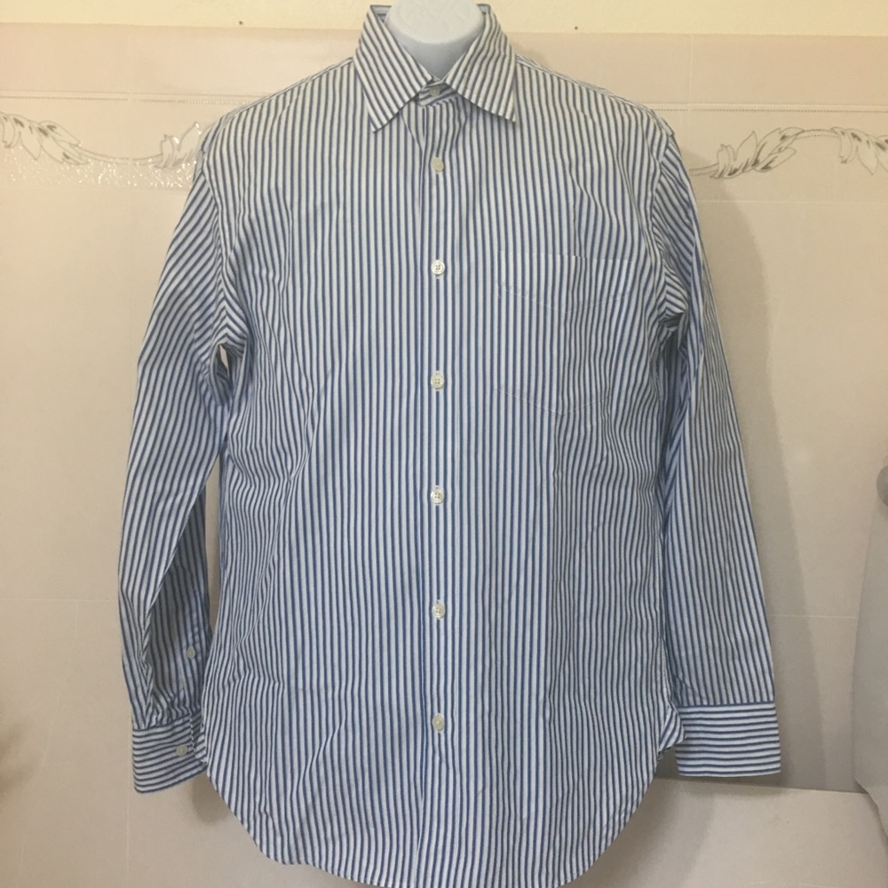 ⬇️💥J Crew Men 2-Ply S 100% Cotton Shirt Long Slv
