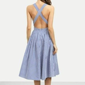 Criss cross A line dress