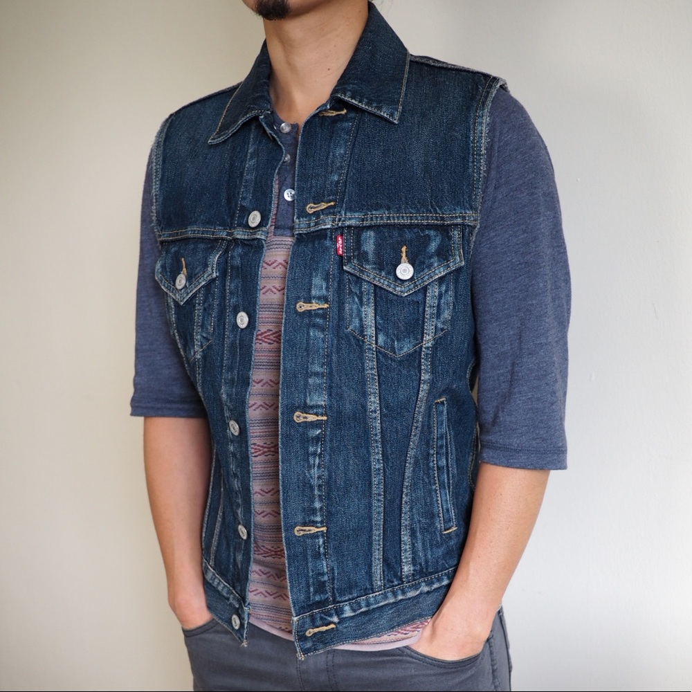 Levi's trucker denim vest