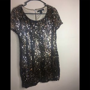 ‼️🔥FOREVER 21 GOLD/BRONZE SEQUIN DRESS🖤🔥‼️