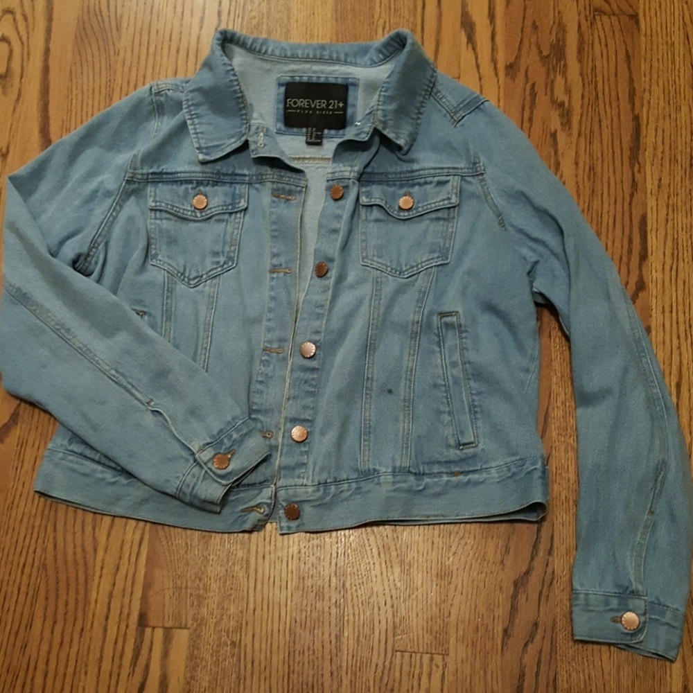 Light wash denim jacket