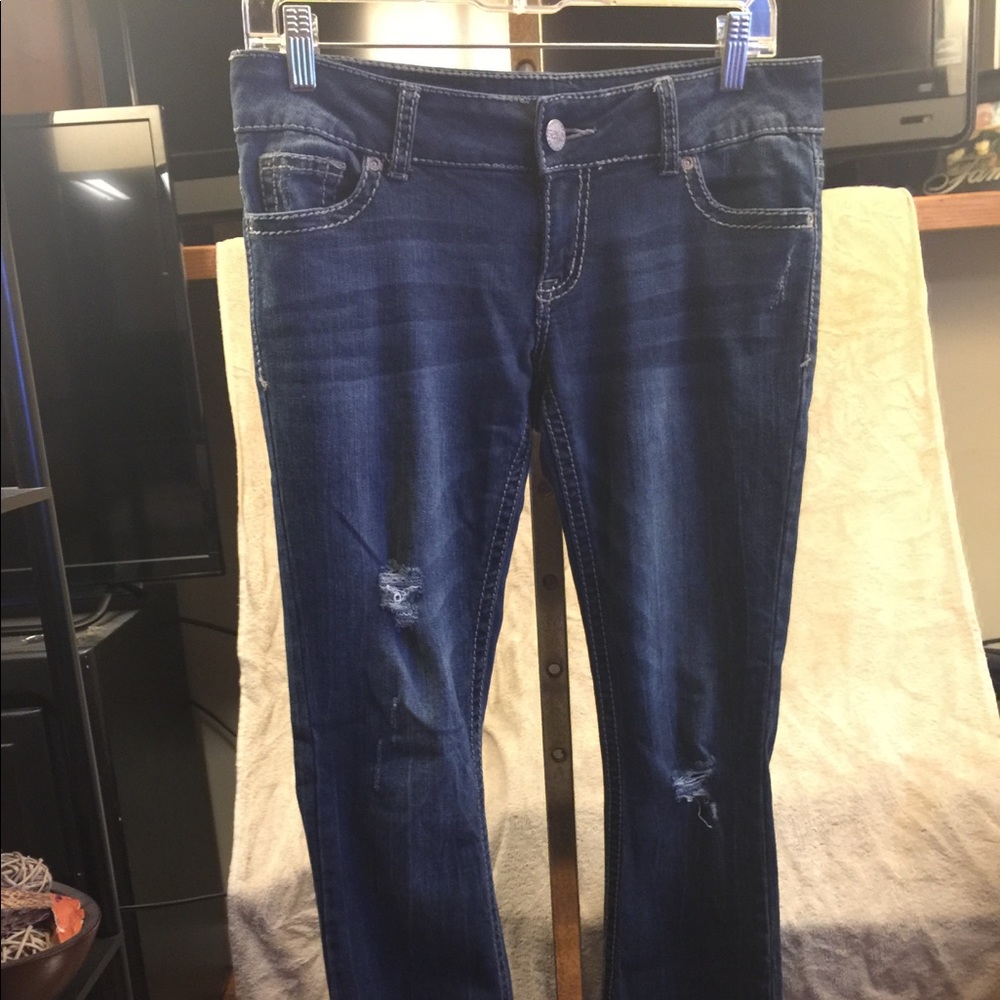 Denim flex destructed