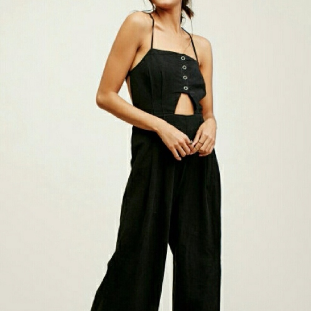 Free People Marbella Cutout Jumpsuit Size SMALL