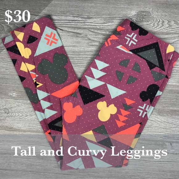 Lularoe TC Aztec Disney Minnie Mouse Leggings - Picture 1 of 1
