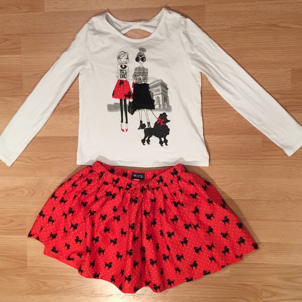 Children's Place Poodle 3 Piece Outfit