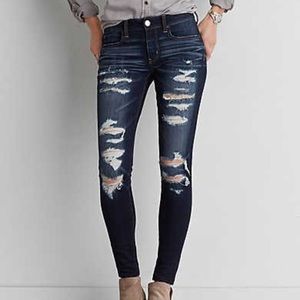 American Eagle High-Rise Distressed Jeggings