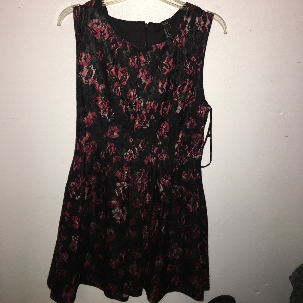 Lace rose dress