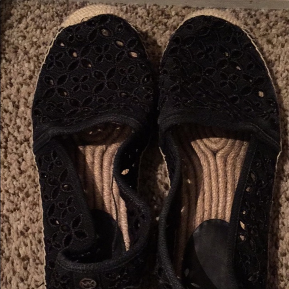 Black Michael kors flats