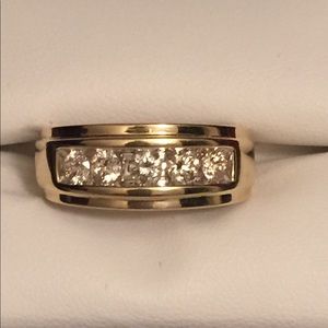 3/4 karat diamond ring 10k yellow gold