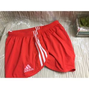 🔥⚡️ SALE Red-Orange Adidas Running Shorts
