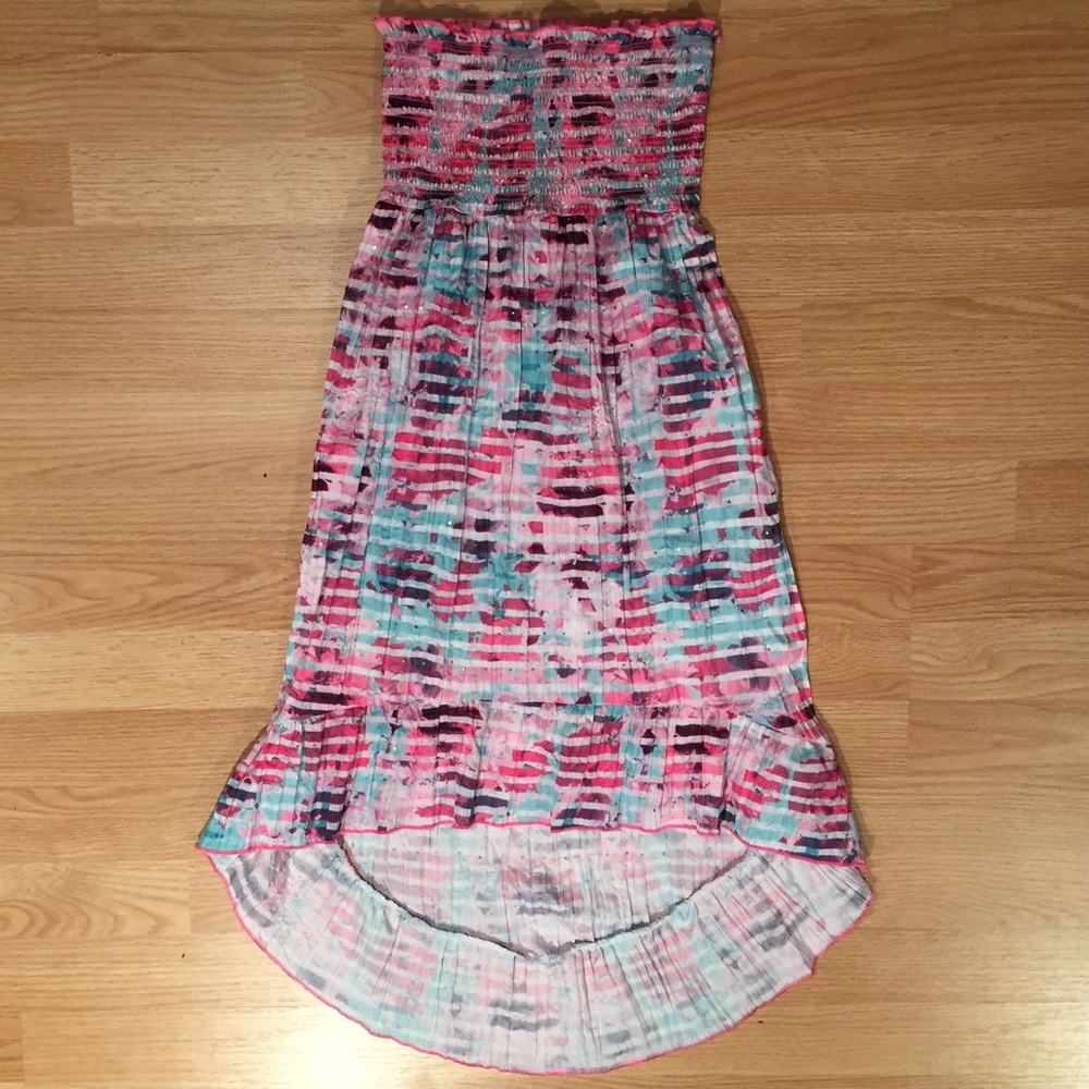 Squeeze High Low Strapless Dress