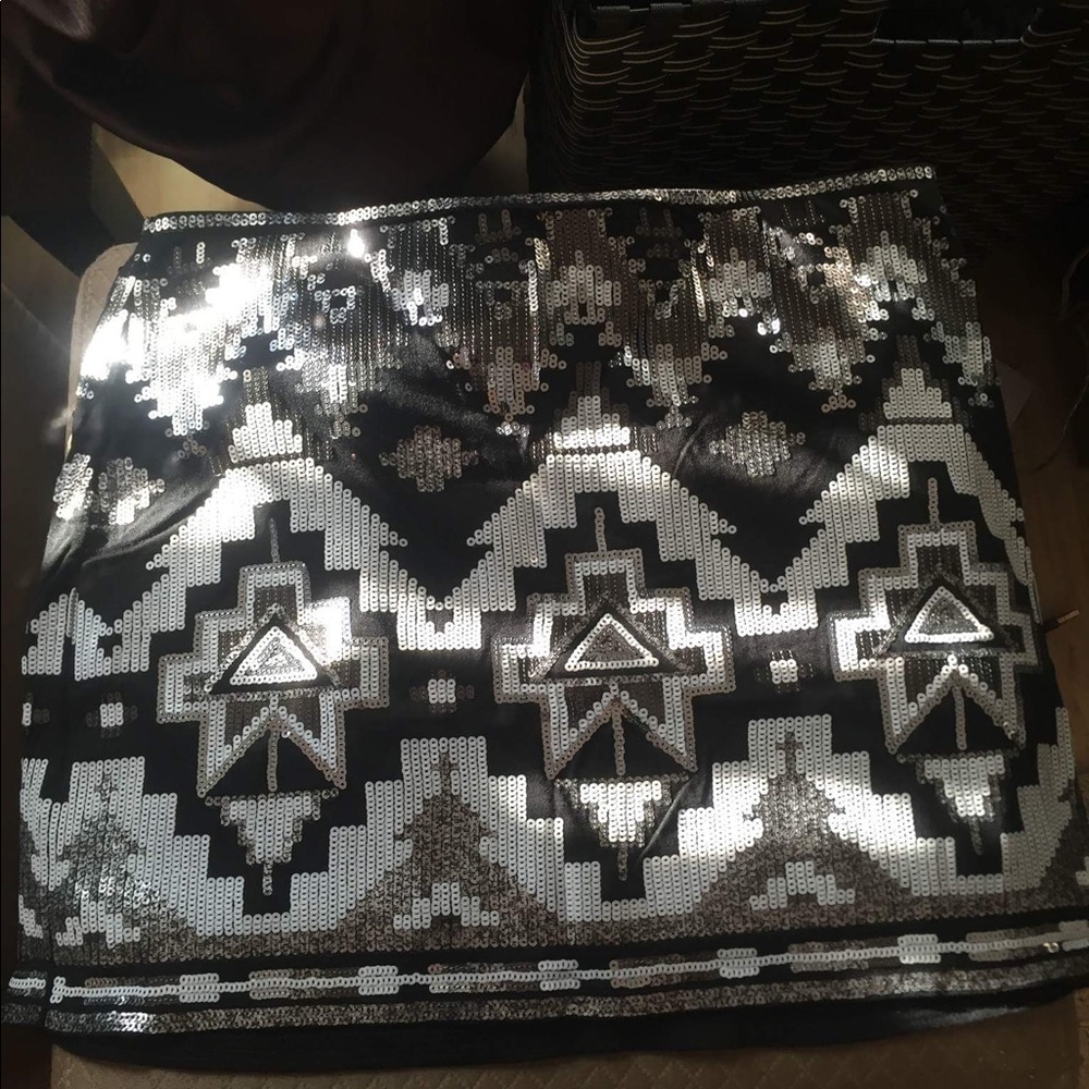 Express Sequin Mini Skirt - image 2