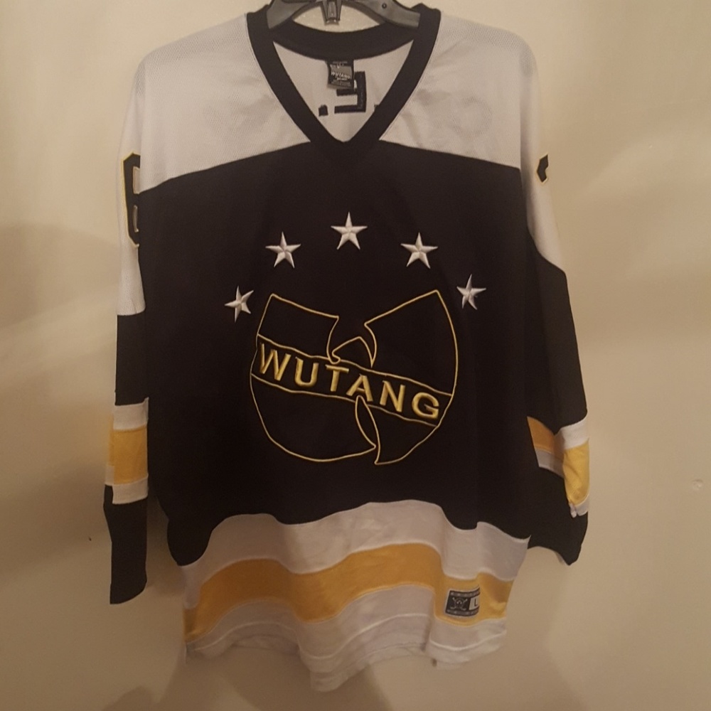 MENS VINTAGE WUTANG HOCKEY JERESY SIZE LG